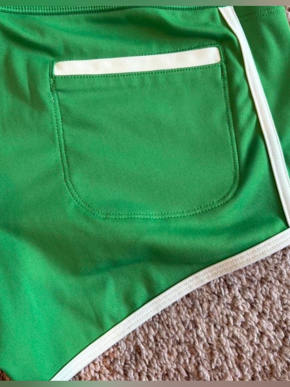 Free People Island Time High Waisted Shorts Green Size S NWOT - Picture 6 of 7